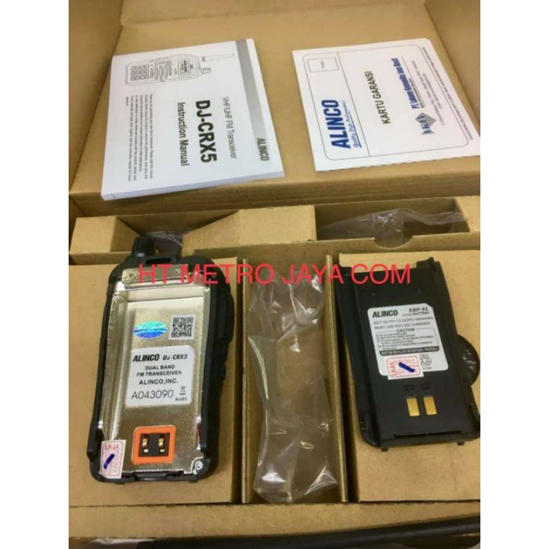 HT WALKIE TALKIE ALINCO DJ CRX5 ORIGINAL