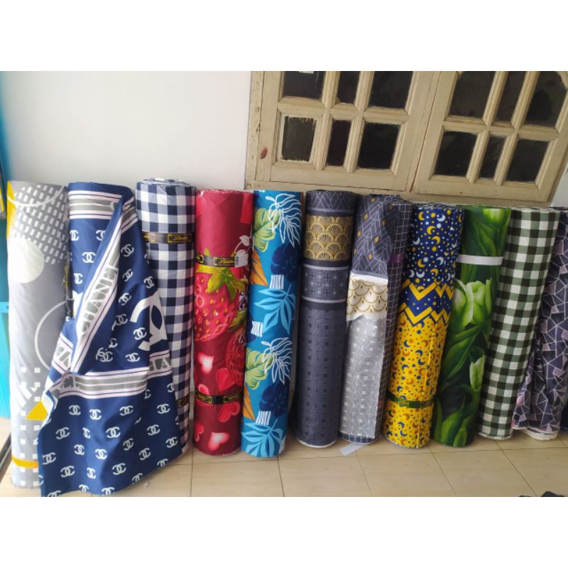 bahan kain katun sprei meteran. bahan kain mixrotek bahan sprei busasam official
