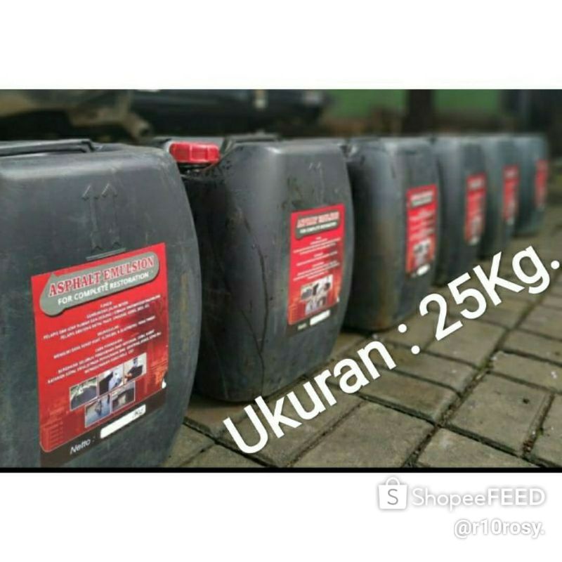 Jual Asphalt Emulsion For Waterproofing Aspal Cair Anti Bocor 25 Kg Shopee Indonesia 6327