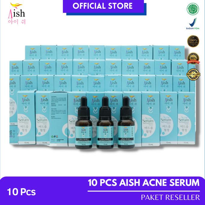 Aish Serum Paket 10 Pcs Acne ( Mengatasi Jerawat &amp; Bekasnya )