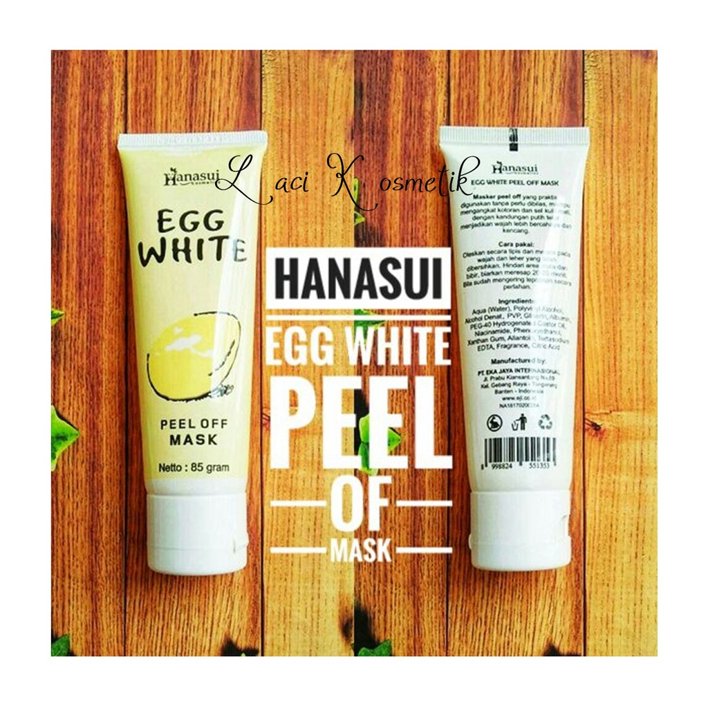 ✨LACIKOSME✨ Masker Telur HANASUI / Egg White Peel Off Mask