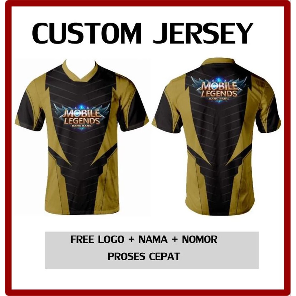 Baju Kaos Jersey Gaming Mobile Legends 743 Printing Custom