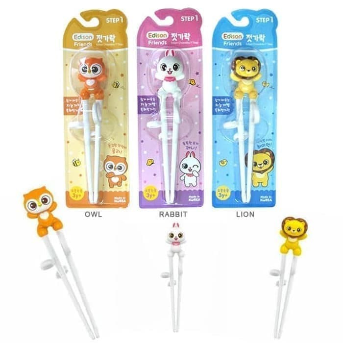 Edison Training Chopstick Pororo / Sumpit Anak BPA FREE