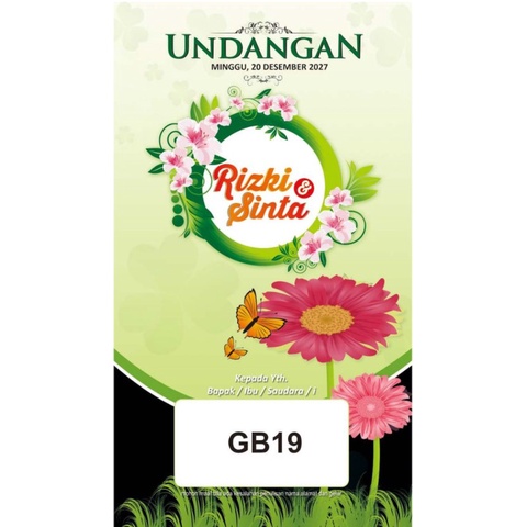 

( Cetak ) Undangan GB 19 Murah