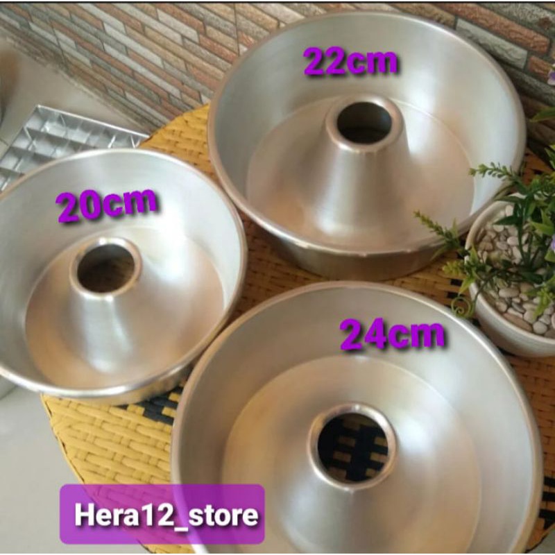 3 pcs loyang TULBAN loyang bolu TULBAN ukuran 18,20,22 cm loyang kue loyang bolu