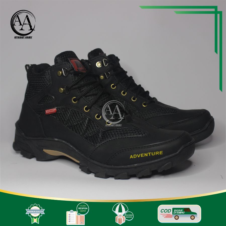 SEPATU HIKING GUNUNG CASUAL PRIA BOOTS SEPATU TOURING OUTDOOR JOGGER PRIA KASUAL KULIT ASLI SYNTETIC - B01