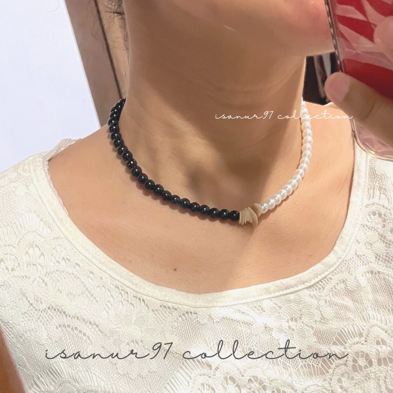 Kalung Mutiara | Choker Mutiara gaya Etnik Choker beads Kalung beads