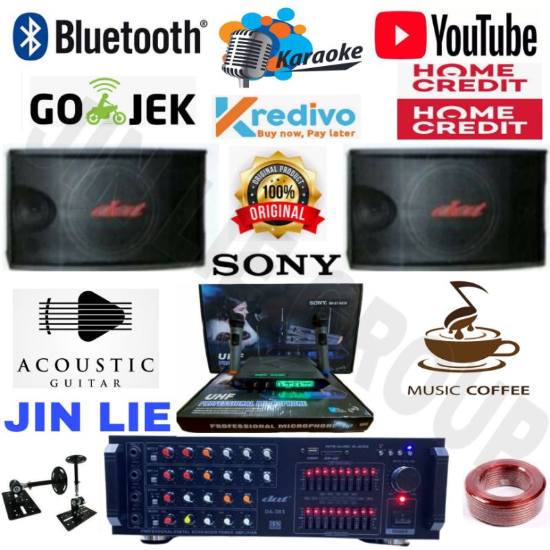 GROSIR PAKET SOUND KARAOKE DAT 4500 BLUETOOTH 10 INCH NEW
