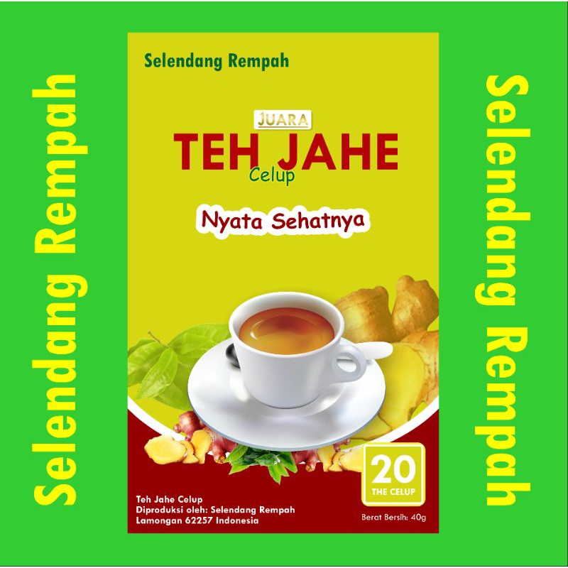 

Wedang Teh Jahe Celup | Herbal | Jahe Merah |