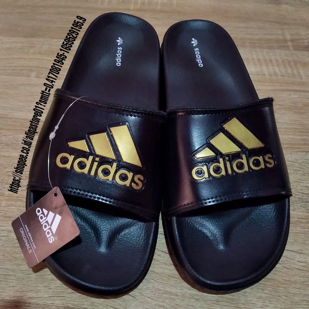 Sandal Hitam Terbaru Sandal Pria Wanita Distro Size 39-43