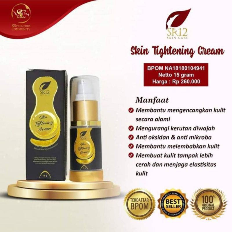 TIGHTENING CREAM ( MENGENCANGKAN WAJAH)