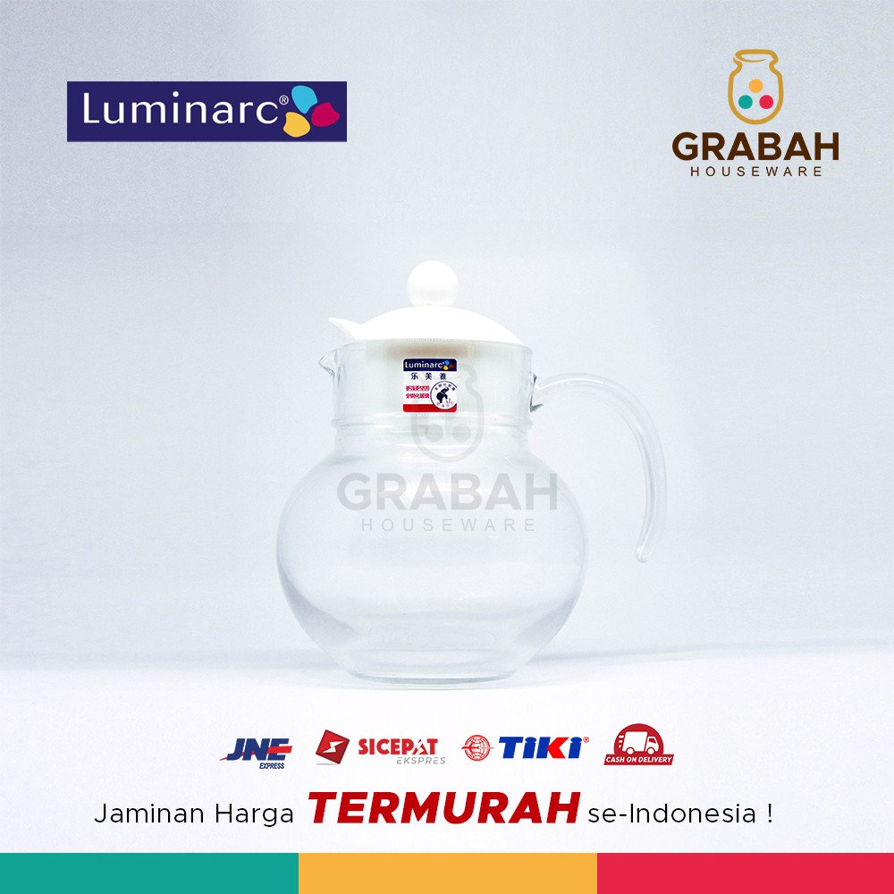 Luminarc Teko Kopi Tea Pot Kaca Baloon 1,3L Grabah Houseware