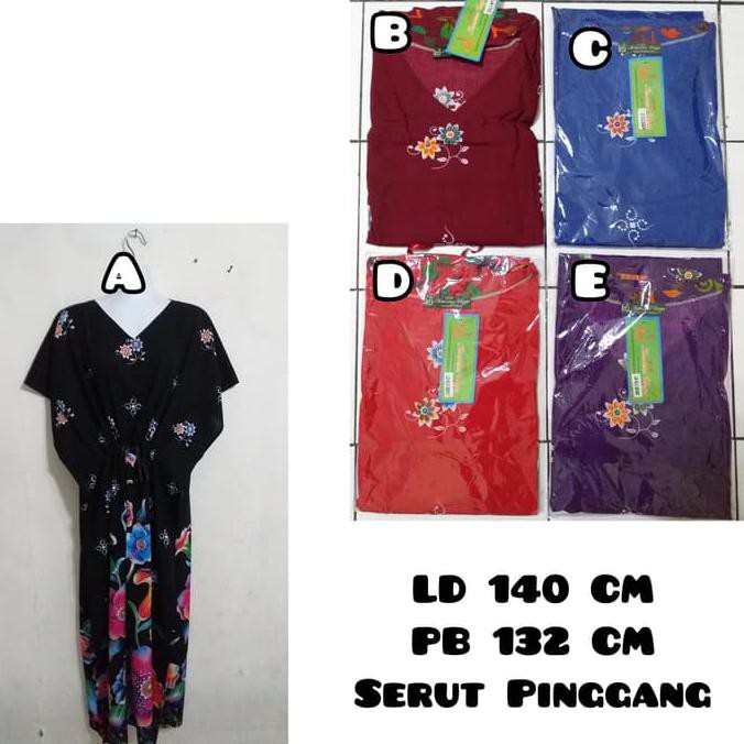 Daster Longdres Kalong Kencana Ungu Label Hijau Bahan Daster Adem