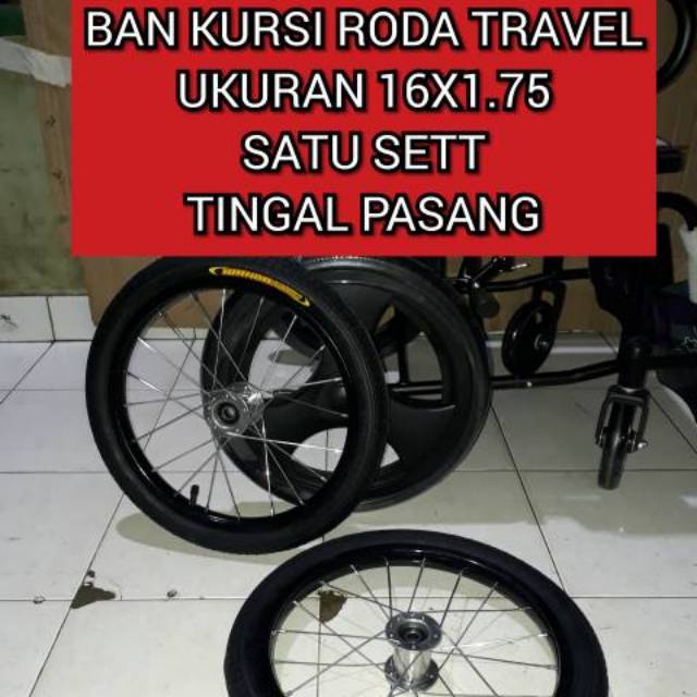 Roda belakang kursi roda travel