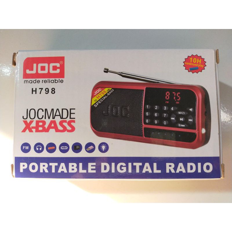 Speaker Radio FM // JOCMADE X-BASS H798BT // PORTABLE Digital Radio