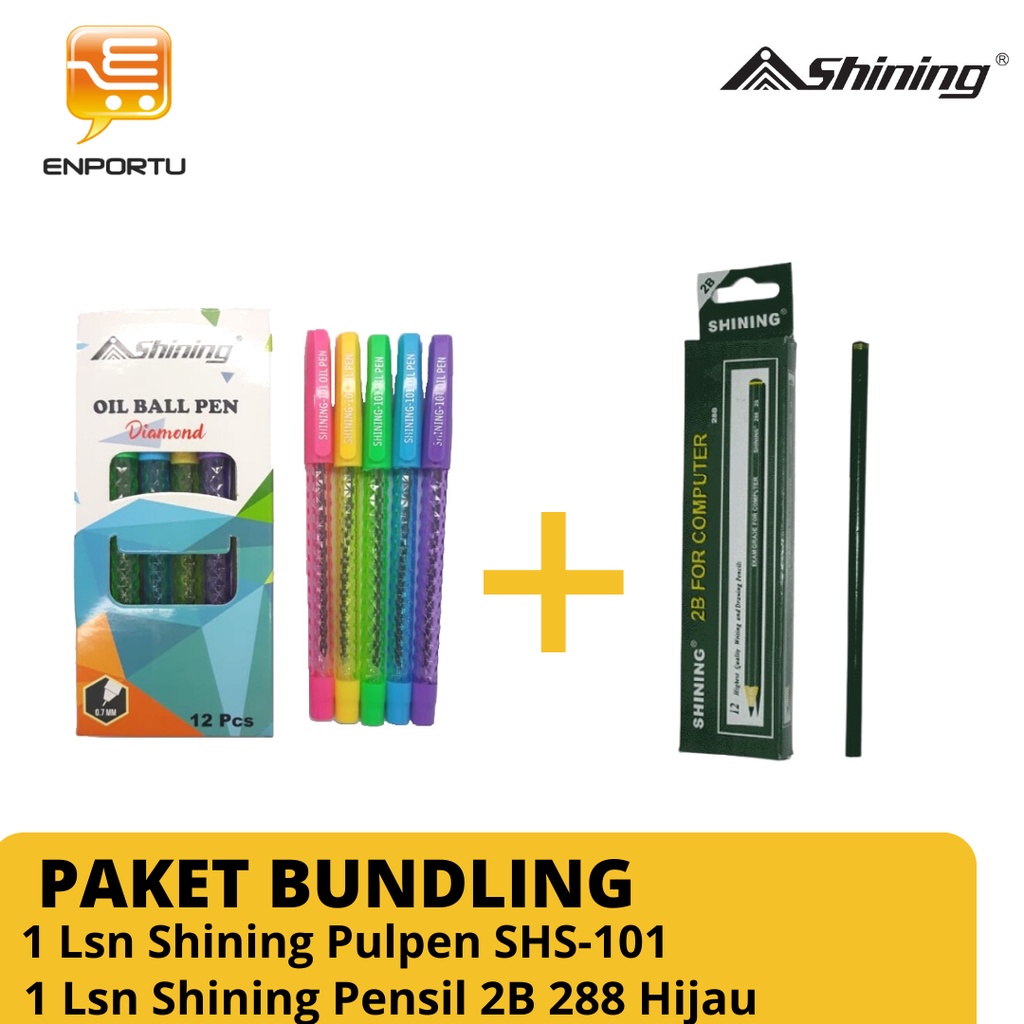 

Paket Bundling 1 Lusin Shining SHS-101 dan 1 Lusin pensil 2b 288 Hijau