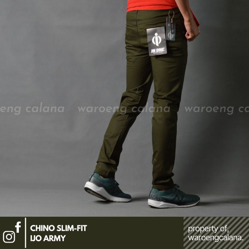 Celana panjang chino selimfit Original IN-ONE ukuran 27.28.29.30.31.32.33.34.