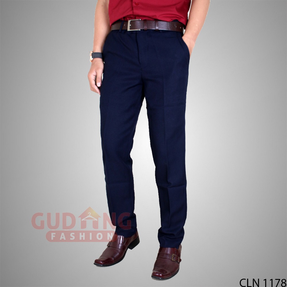 Celana Bahan Pria Panjang Slim Fit Formal Kantoran - CLN 1178