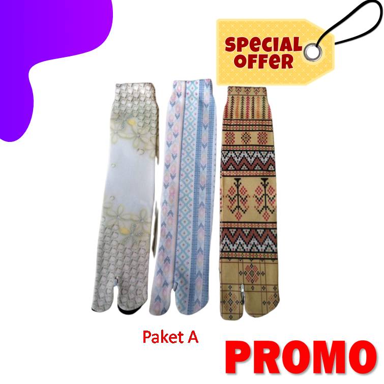 Kaos Kaki Jempol motif Muslimah Printing Panjang