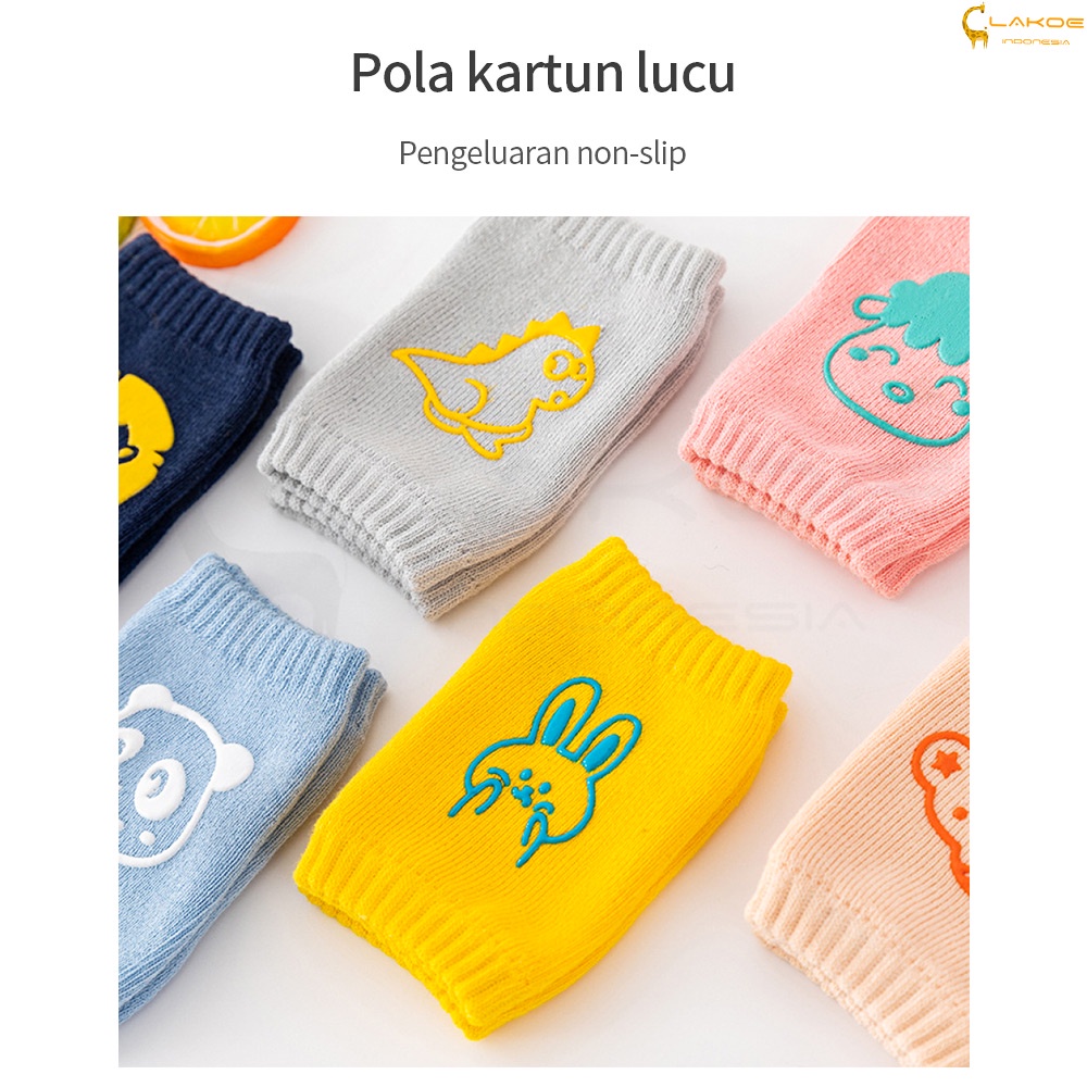 LAKOE Pelindung Lutut Anak Bayi Anti Slip /Baby Kneepad / Knee Protector Kaos Kaki