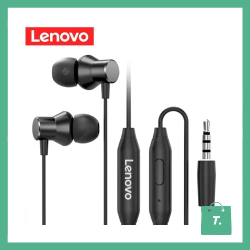 Lenovo Headset Earphone Stereo Heavy Subwoofer with Microphone