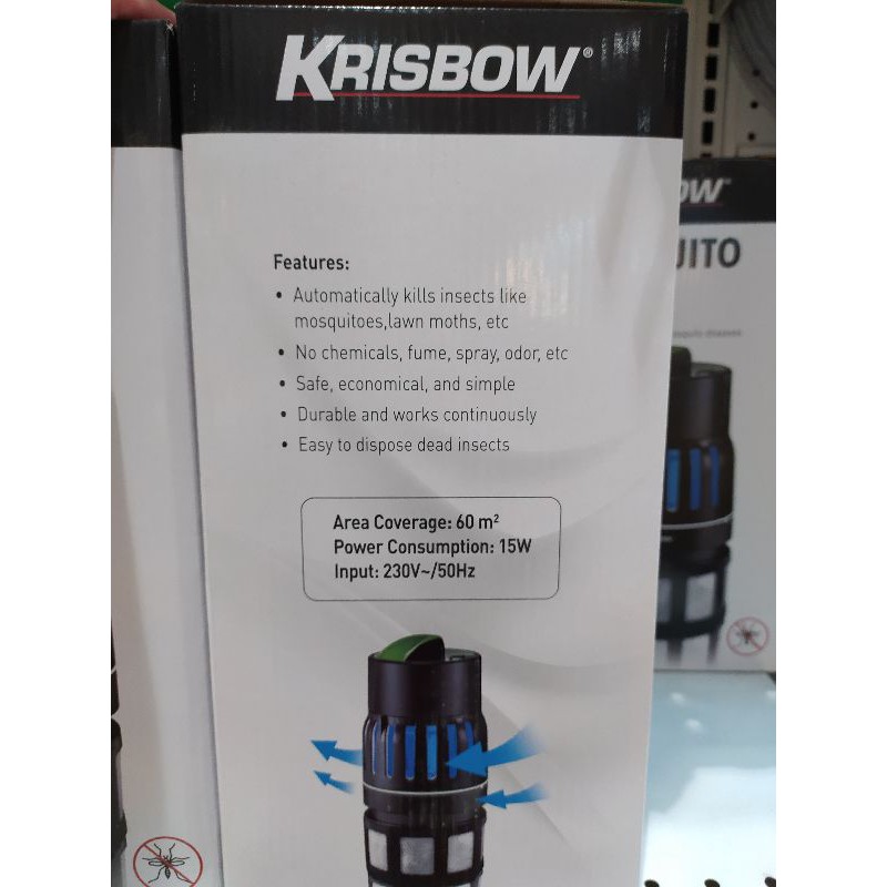 KRISBOW INHALANT MOSQUITO INSECT KILLER NYAMUK 15W LAMPU NYAMUK SERANGGA/PEMBASMI SERANGGA &amp; NYAMUK