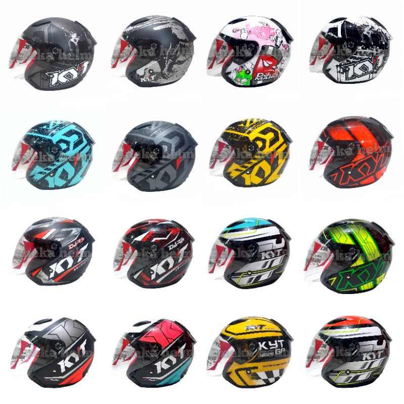 HELM KYT DJ MARU MOTIF | KYT HALF FACE