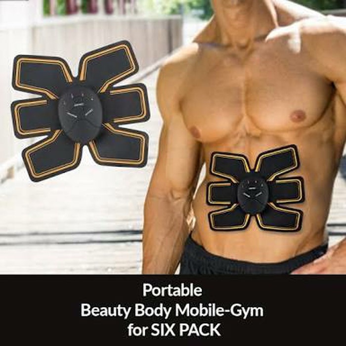 Alat Pembentuk Otot Perut / Six Pack EMS Beauty Body Mobile Gym / Pengecil Perut Buncit / Smart Fitness 6 Pack EMS / Pembentuk Six Pack / Alat Pijat Perut