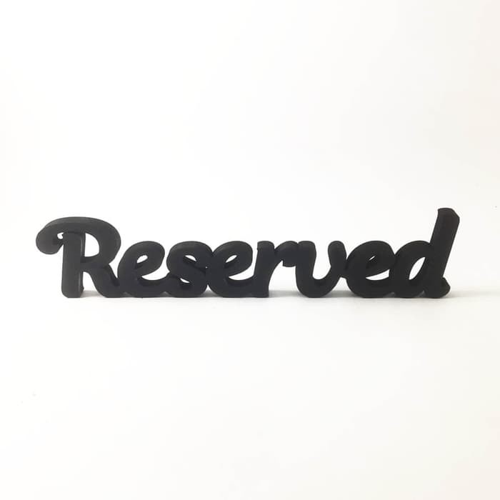 Table Sign Letter | Reserved | 25 cm