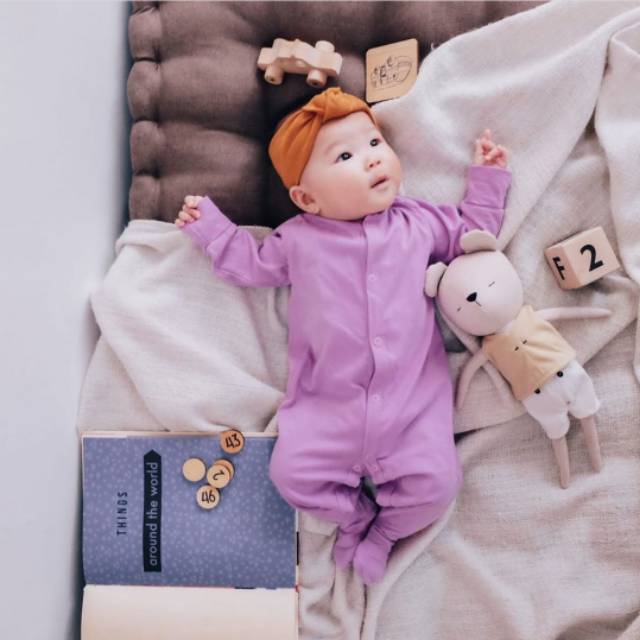 BOHOPANNA | BOHO | BOHO PANNA SLEEPSUIT | SLEEPSUIT BAYI | BAJI TIDUR BAYI | PIYAMA TIDUR BAYI POLOS | BAJU TIDUR BAYI POLOS