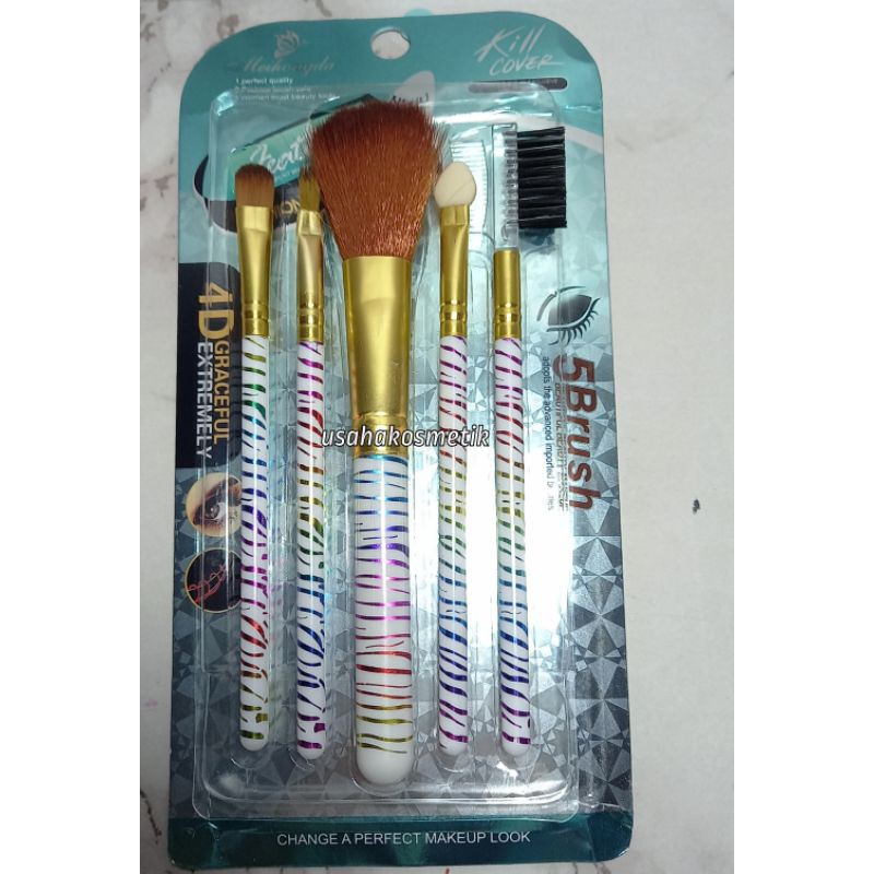 PROMO BRUSH MAKE UP 5IN1 MEIHONGDA HIGH QUALITY