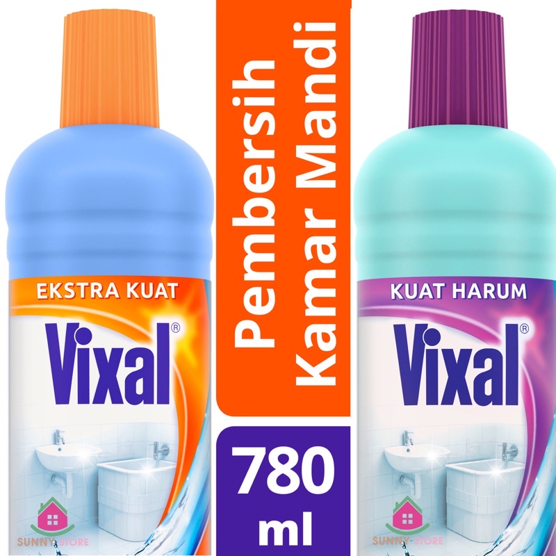 Vixal Pembersih Porselen Kamar Mandi (780 Ml) - Ekstra Kuat, Antibakteri Toilet