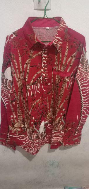 Kemeja Batik Pria Lengan Panjang Ori/kemeja Kerja Kantor/kemeja Pesta Cmisbl113