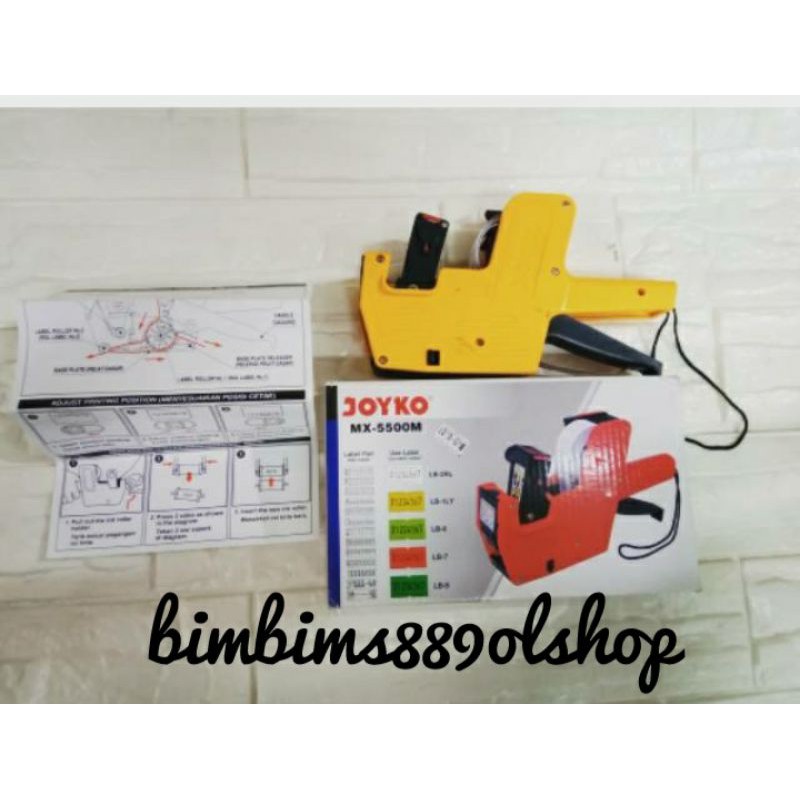 Kertas label harga/stiker label 1 lines putih&amp;kuning