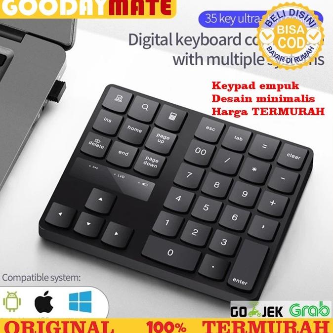 Keypad Numeric Angka Keyboard Kalkulator Numpad Wireless Bluetooth
