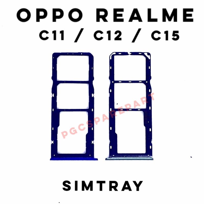 Simtray Realme C11 - C12 - C15 - Tempat Simcard Simlock Sim Lock Slot Card Tray