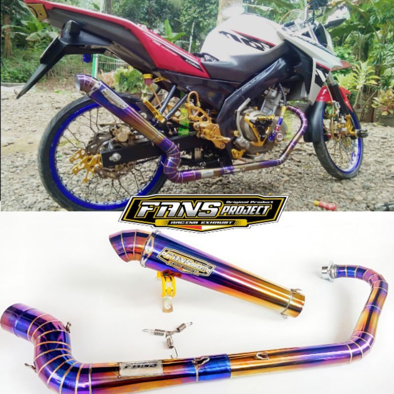 Knalpot racing vixion old/new original fans.project