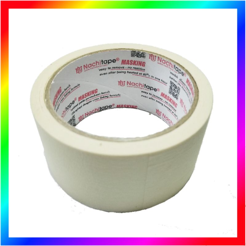 LAKBAN LEM KERTAS NACHI MASKING TAPE 2INCI 48 MM 20 YARDS