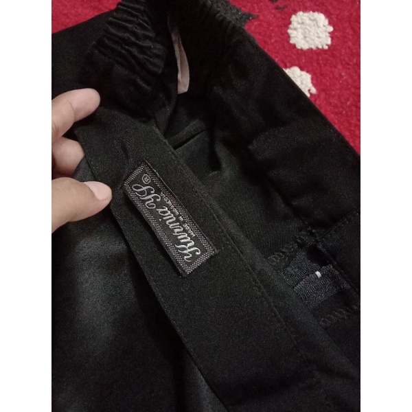 rok kerja hitam polos preloved