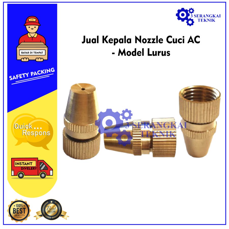 Jual Kepala Nozzle Cuci AC - Model Lurus