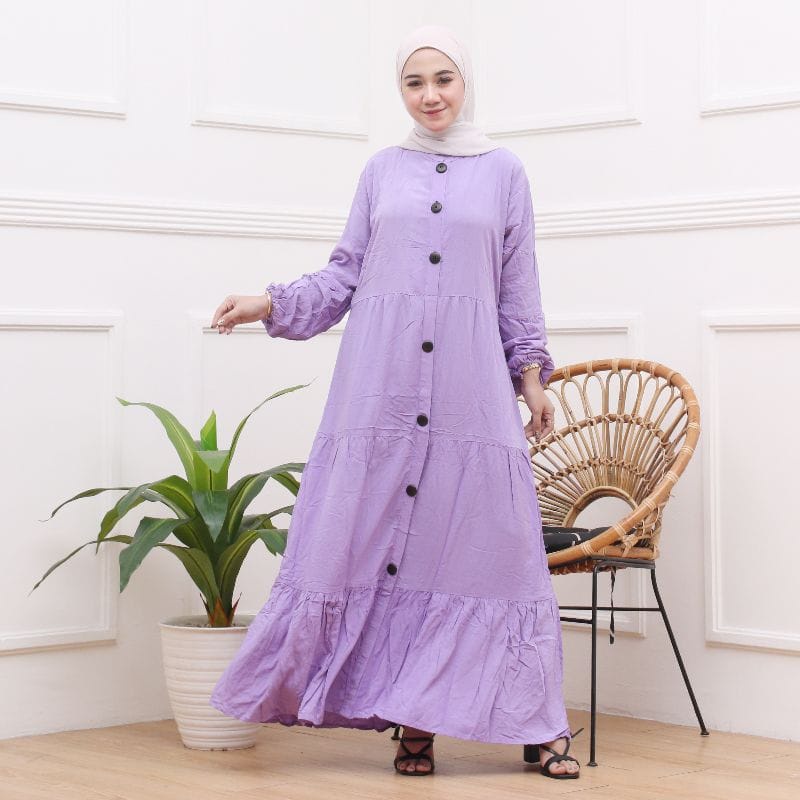 GAMIS  KOMBINASI MOSCREPE / Gamis  busui/bumil muslimah GAMIS TERBARU