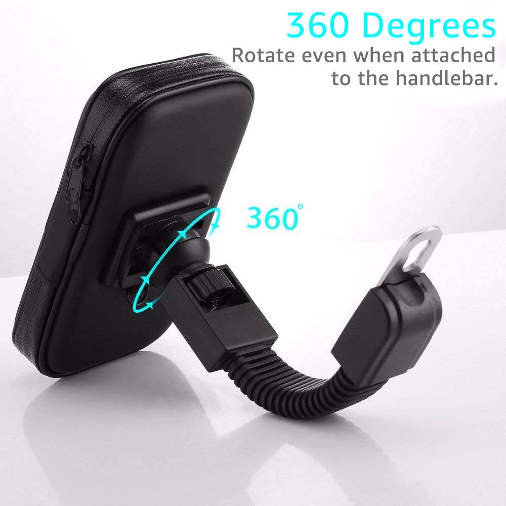 CaseSeller - Holder Motor Waterproof Holder Handphone Anti Air Spion 5.5 Inch Reseleting Waterproof