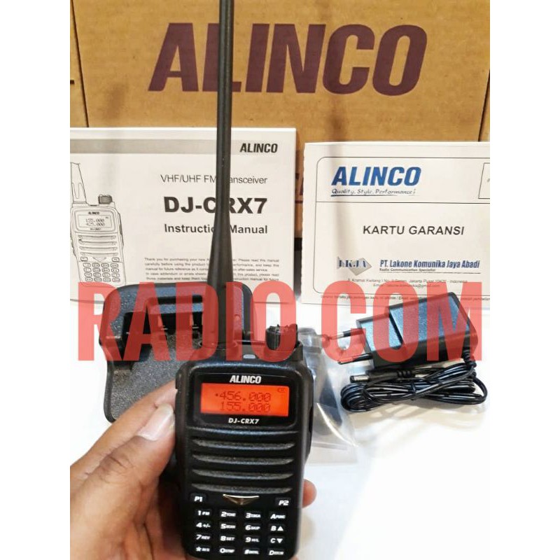 HT ALINCO DJ CRX7 DUALBAND ORI MURAH - HT DUALBAND ALINCO CRX7 GARANSI RESMI ALINCO DJ-CRX7 MURAH