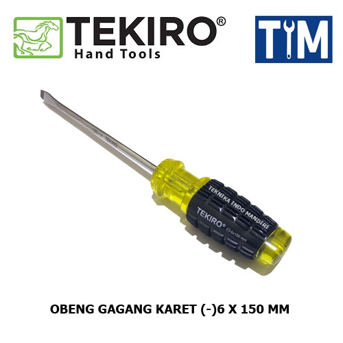 TEKIRO Obeng Gagang Karet -6 x 150 mm