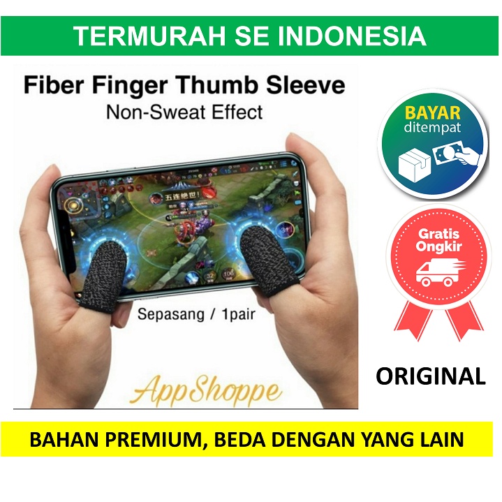 SARUNG TANGAN JEMPOL GAMING TELEFINGER ISI 2PCS GAMER GAMERS 2 PC PCS 2PC