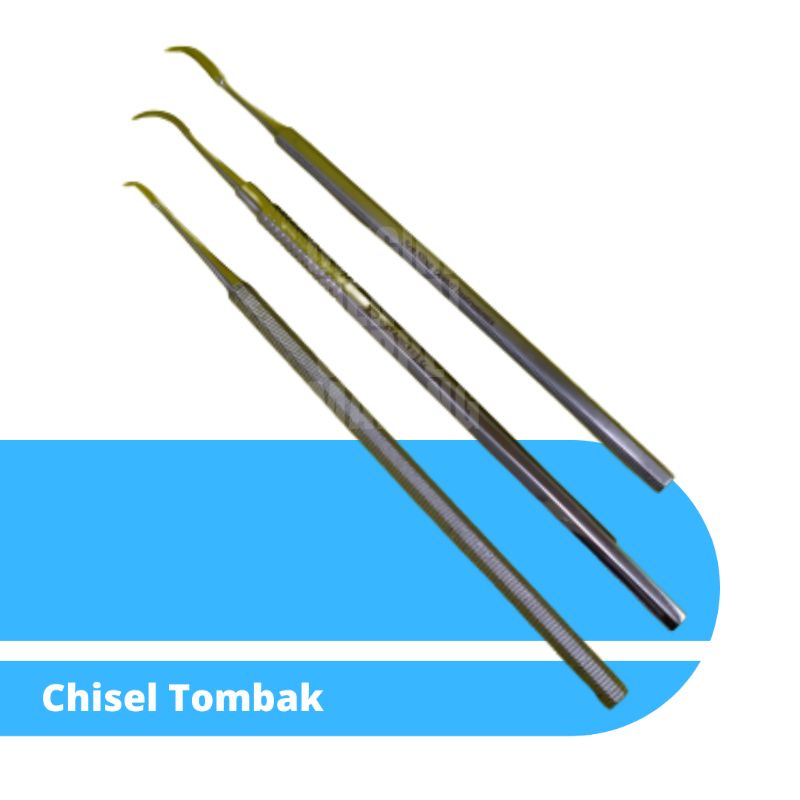 Alat pembersih karang gigi dental chisel berbentuk tombak