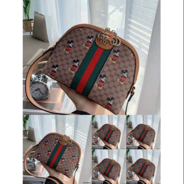 Tas Fashion Wanita Gucci Mickey Oval Semprem