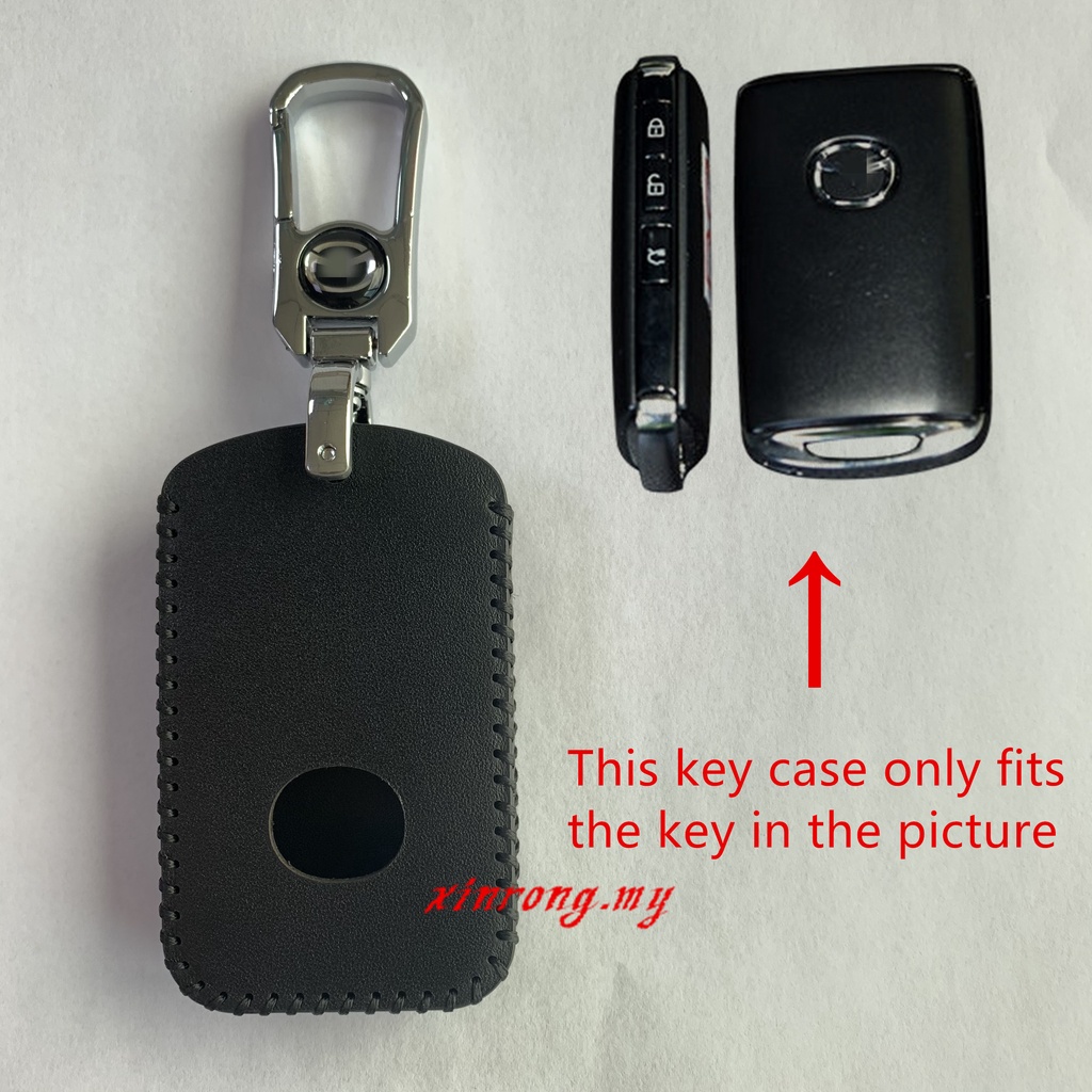 Casing Kunci Remote Mobil Keyless Bahan Kulit Untuk Mazda CX-30 CX-8 Mazda3 CX-3 CX-9 Mazda6 CX-5