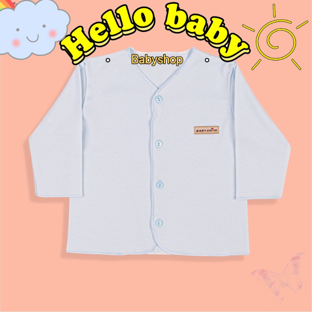 Chiyo Baju Bayi Panjang Polos Warna Newborn Best Quality SNI