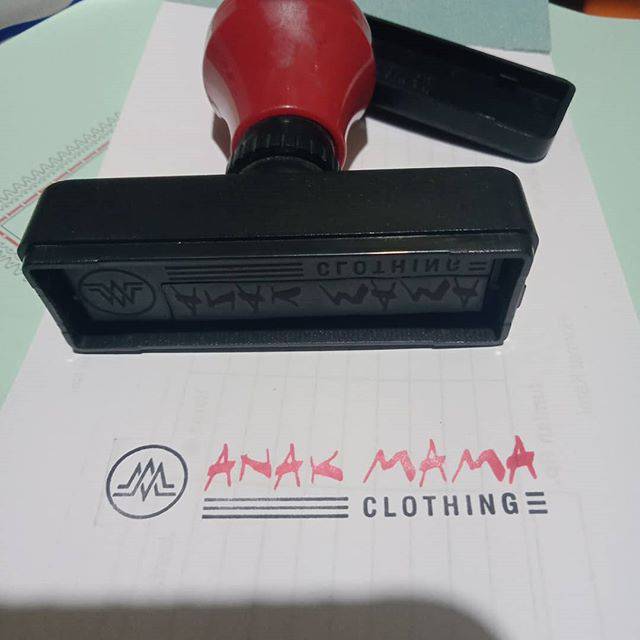 

Stempel digital satu warna